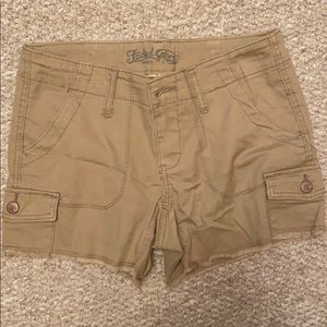 Tan size 4 cargo shorts